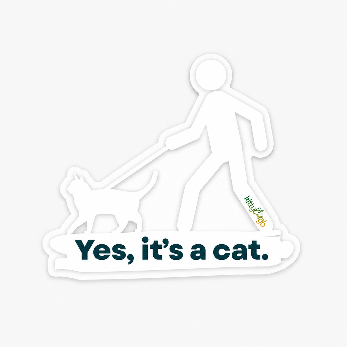 "Yes, it's a cat" Sticker
