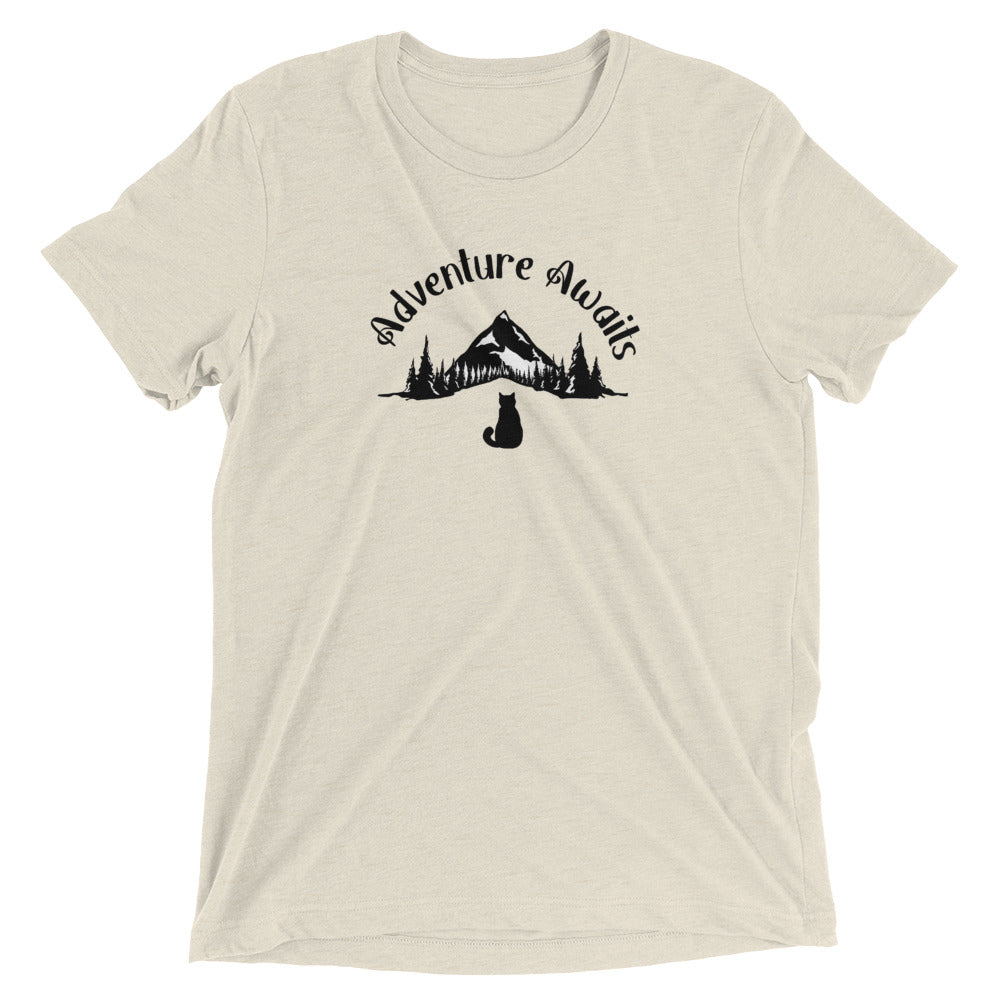 "Adventure Awaits" Cat T-Shirt - 7 Colors