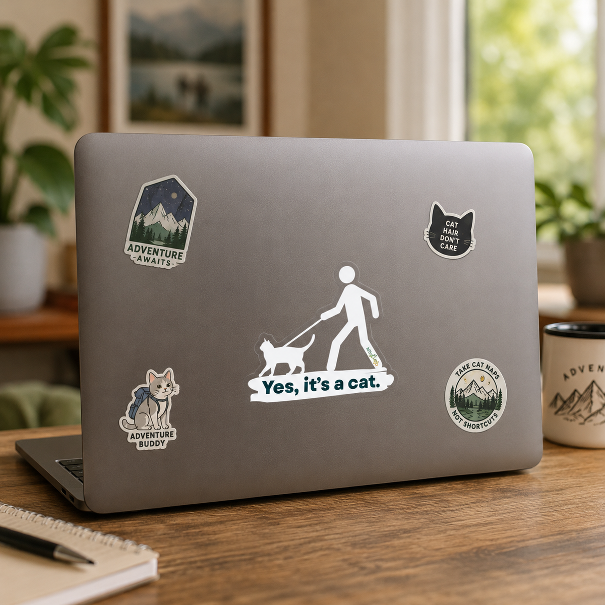 "Yes, it's a cat" Sticker