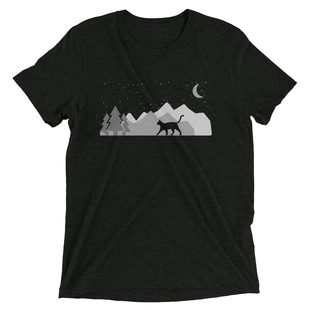 Night Sky Cat Adventure T-Shirt - 2 Colors